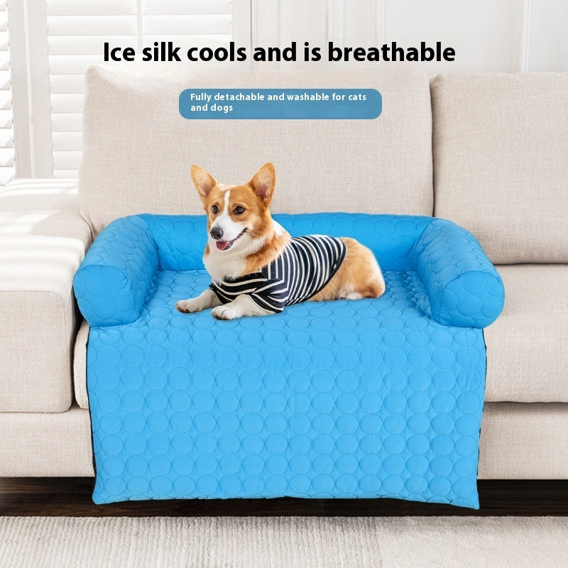 Ice Silk Dog Bed