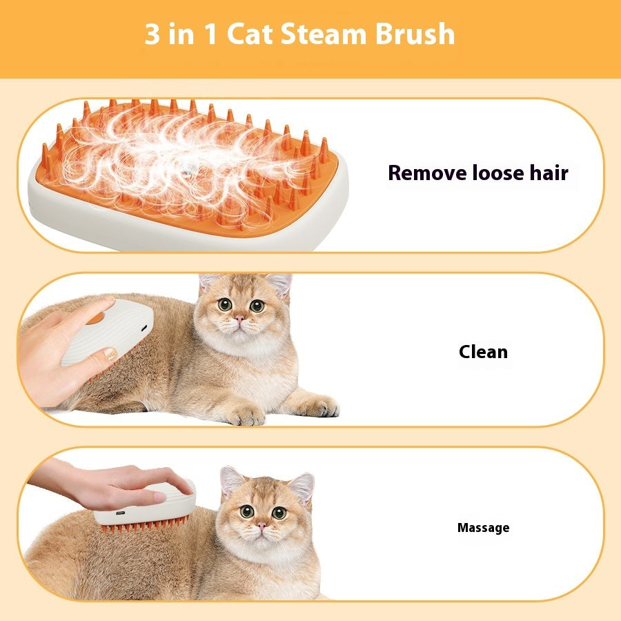 USB Steam Pet Brush