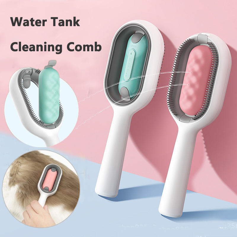 Cat Hair Brush with Water | 4-in-1 Pet Grooming Brush