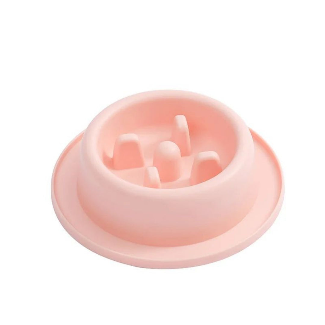 Pet Slow Eating Feeder Dog Feeding Food Bowls 