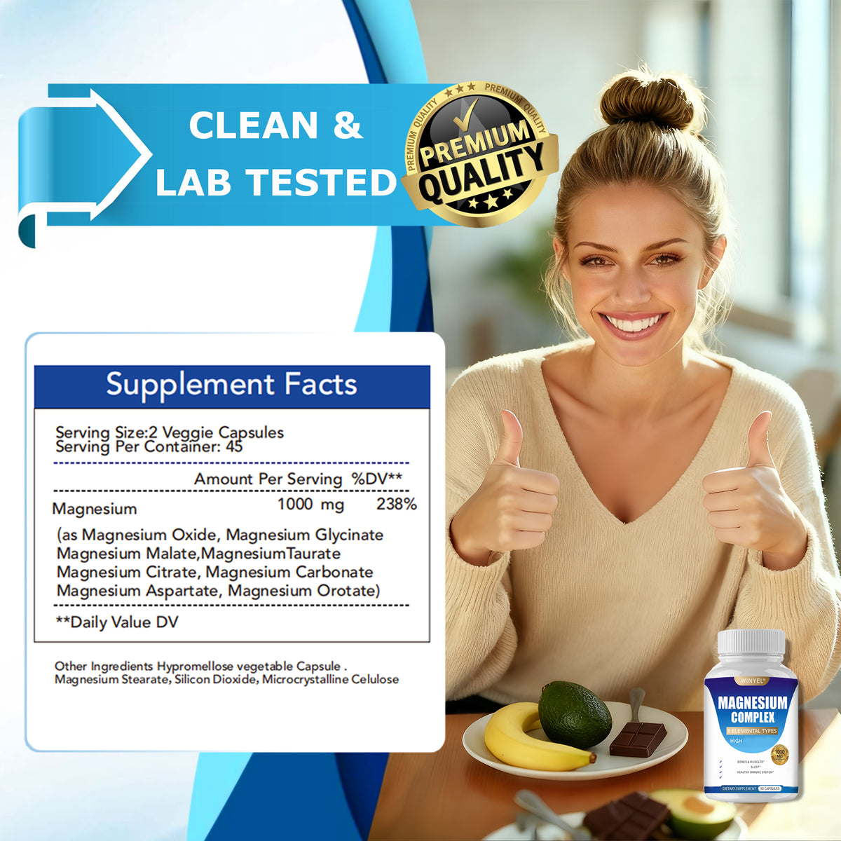 Magnesium Complex Wellness Capsules bottle