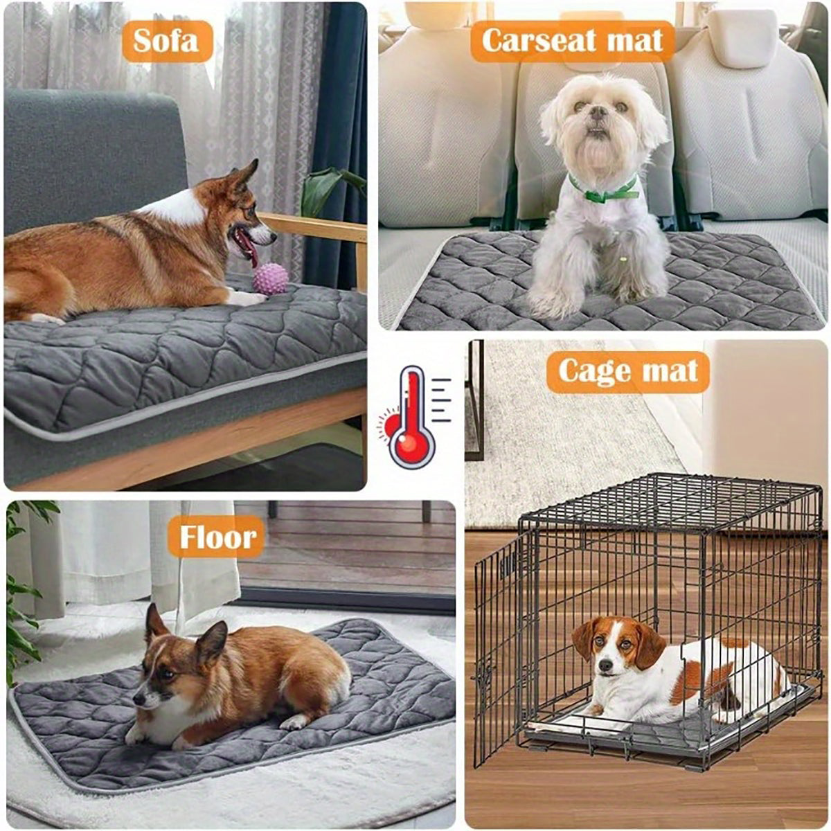 Pet Self-Warming Heating Pad for Dogs & Cats | Jannat Store
