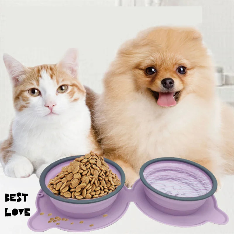 Foldable Silicone Dog Bowl