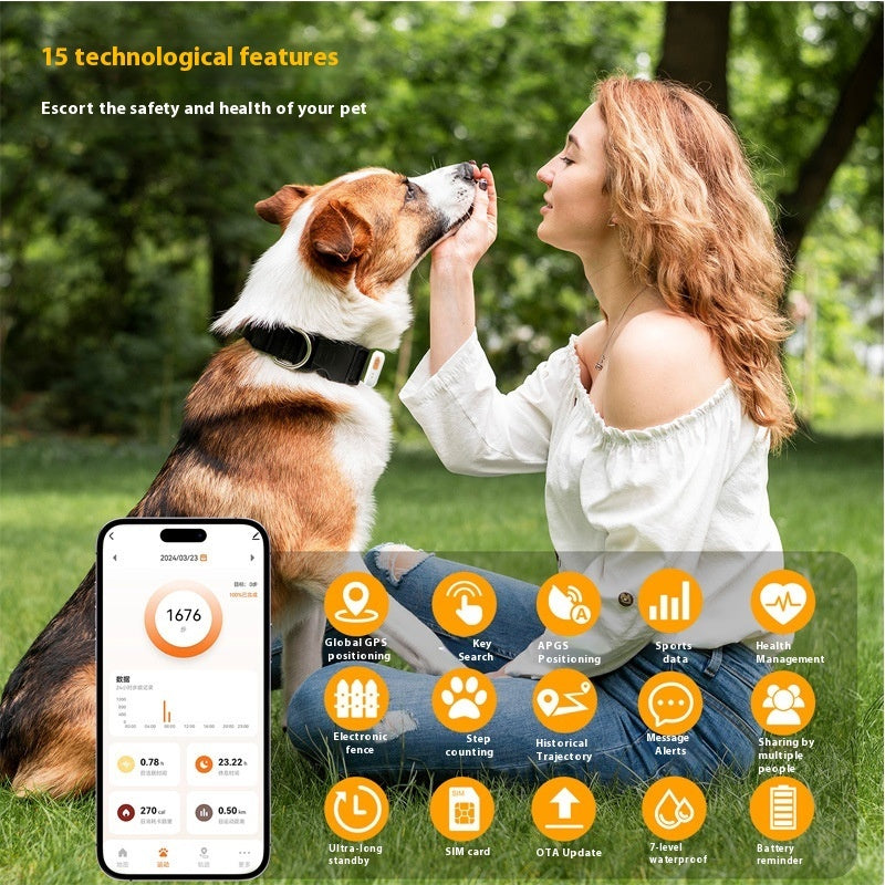 Pet GPS Health Monitoring Tracker