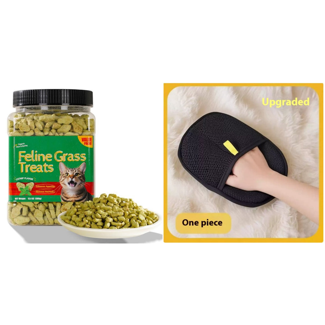 Cat Grass Biscuits for Pet Health package