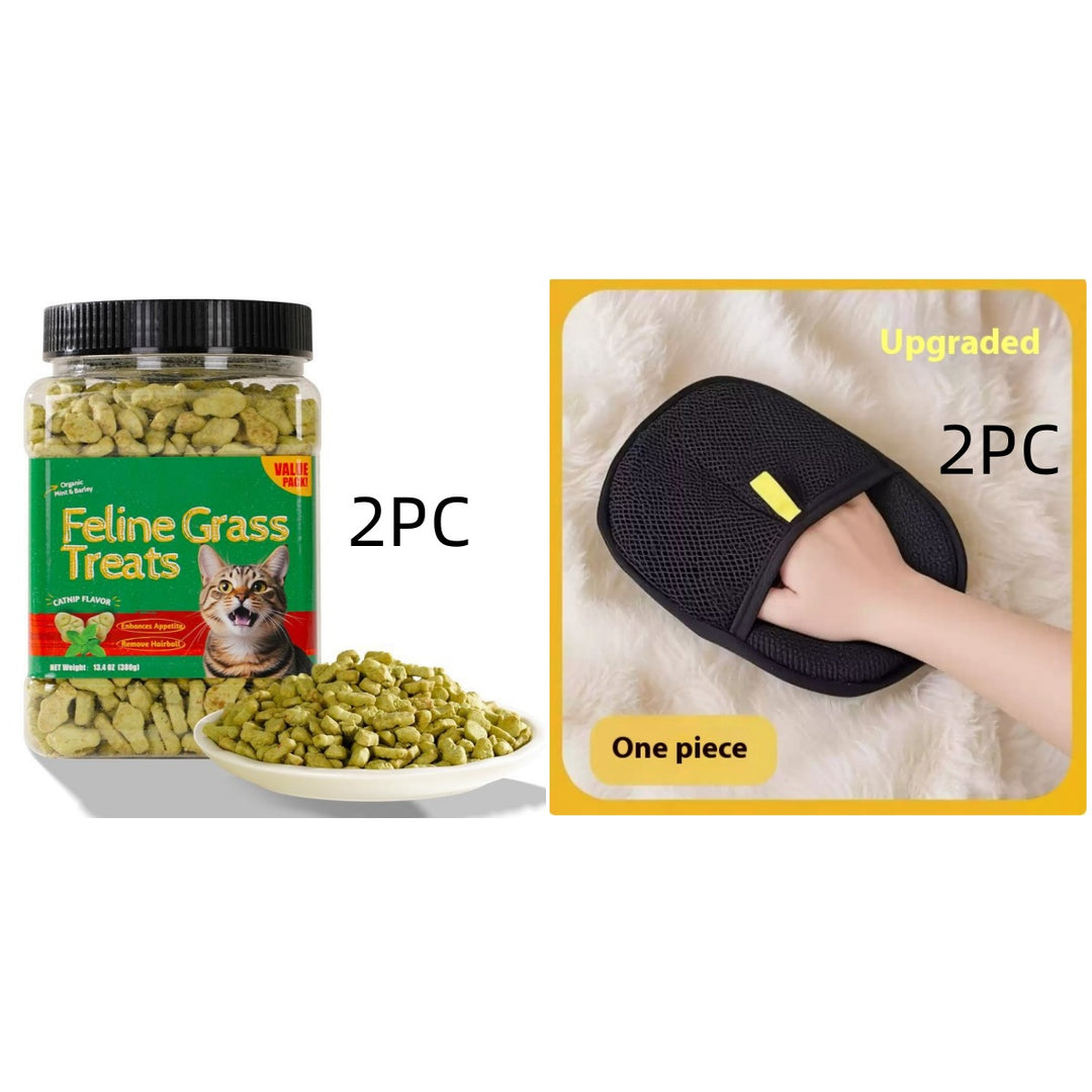 Cat Grass Biscuits for Pet Health package
