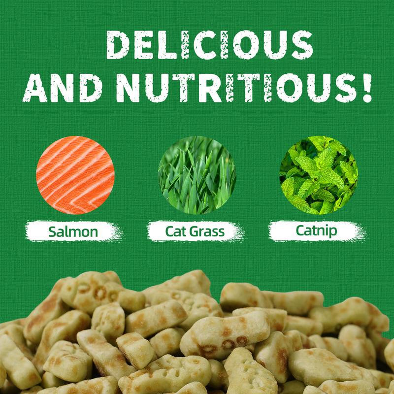 Cat Grass Biscuits for Pet Health package